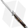 SKM 13" Italian Stiletto Automatic Knife Tortoise Acrylic (5.7" Satin Bayonet)