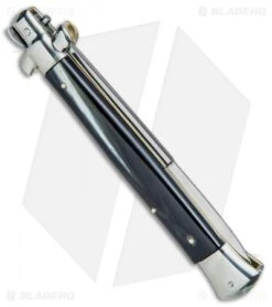 AGA Campolin 11" Picklock Automatic Italian Stiletto Dark Horn (5" Satin) 2017 6 AGA Campolin 11" Picklock Automatic Italian Stiletto Dark Horn (5" Satin) 2017 -Gerbere Store AGA Campolin 11in Picklock Italian Stiletto Dark Horn Satin BHQ 78227 jr side