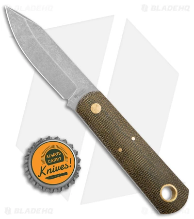 Boker Burnley Barlow Front Pocket Fixed Blade Knife Green Micarta (SW) 4 Boker Burnley Barlow Front Pocket Fixed Blade Knife Green Micarta (SW) - Image 4
