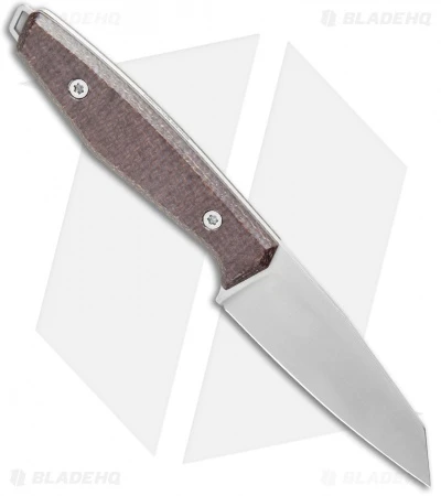 Boker Daily Knives AK1 Reverse Tanto Fixed Blade Knife Brown Micarta (3" Satin) 2 Boker Daily Knives AK1 Reverse Tanto Fixed Blade Knife Brown Micarta (3" Satin) - Image 2