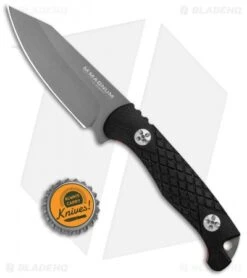Boker Magnum Life Knife Fixed Blade Black G-10 (3.6" Gray) 02MB201 -Gerbere Store Boker Magnum Life Black G 10 Gray 02MB201 BHQ 102955 jr bottlecap