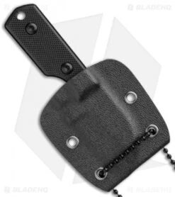 Boker Magnum Neck Santoku Fixed Blade Knife (1.625" Black) 02MB203 -Gerbere Store Boker Magnum Neck Santoku Black 02MB203 BHQ 102499 jr sheath