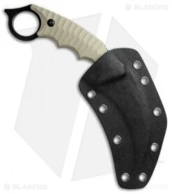 Boker Magnum Spike Karambit Fixed Blade Knife Tan G-10 (3.75" Black) 02SC028 -Gerbere Store Boker Magnum Spike Karambit Tan Black 02SC028 BHQ 49551 jr sheath