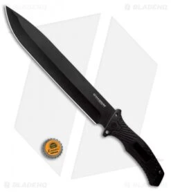 Boker Magnum Trojan Fixed Blade Knife Black (10.13" Black) -Gerbere Store Boker Magnum Trojan Fixed Blade Knife Black G 10 02RY171 BHQ 94430 ns bottlecap