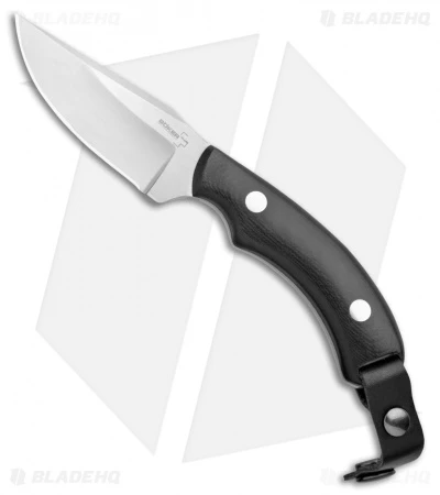 Boker Plus J-Bite Knife Fixed Blade Black G-10 (3.375" Satin) 02BO046 -Gerbere Store Boker Plus J Bite Black G 10 Satin 02BO046 BHQ 105731 jr