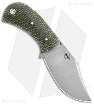 Boker Plus Mad Man Fixed Blade Green Micarta (3.31" D2 Stonewashed) 2 Boker Plus Mad Man Fixed Blade Green Micarta (3.31" D2 Stonewashed) - Image 2