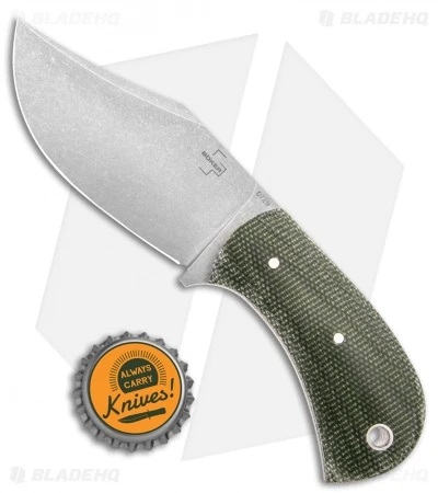 Boker Plus Mad Man Fixed Blade Green Micarta (3.31" D2 Stonewashed) 4 Boker Plus Mad Man Fixed Blade Green Micarta (3.31" D2 Stonewashed) - Image 4