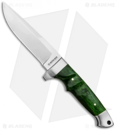 Boker Vollintegral 2.0 Fixed Blade Knife Green Curly Birch (4.6" Satin) 1 Boker Vollintegral 2.0 Fixed Blade Knife Green Curly Birch (4.6" Satin)