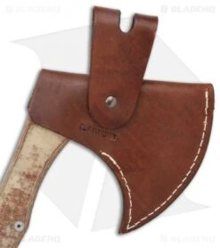 Condor Mountain Pass Axe Micarta W/ Leather Sheath -Gerbere Store Condor Mountain Pass Axe Micarta Leather Sheath BHQ 121505 jr sheath back