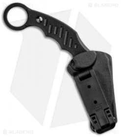 Fox Knives Karambit Fixed Blade Knife Black G-10 (2.5" Black) 598 -Gerbere Store Fox Knives Karambit Black G 10 Black 02FX700 BHQ 88388 jr sheath