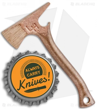Hoffman Blacksmithing Mini Axe Bottle Opener - 954 Bronze Alloy 3 Hoffman Blacksmithing Mini Axe Bottle Opener - 954 Bronze Alloy - Image 3