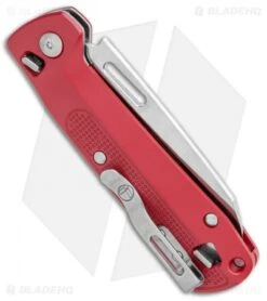 Leatherman Free K2 Multi-Purpose 7-in-1 Folding Knife Crimson (3.3" Satin) -Gerbere Store Leatherman Free K2 Multi Purpose 7 in 1 Crimson Satin 832889 BHQ 112283 jr side