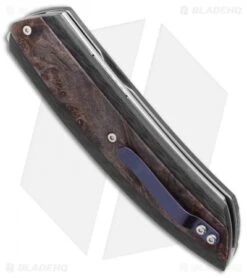 Maserin AM5 Liner Lock Knife Black Maple Carbon Fiber (3.25 Satin) 375RN -Gerbere Store Maserin AM5 LL Black Maple CF Satin 375RN BHQ 98609 jr side