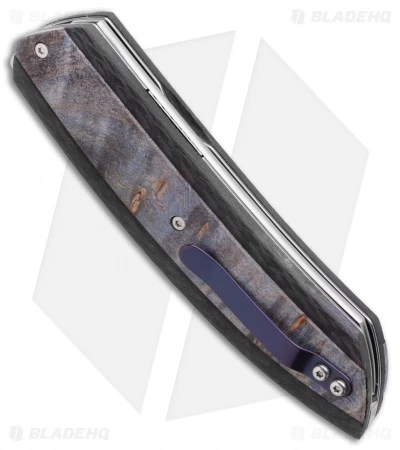 Maserin AM5 Sport Knife Blue Maple Carbon Fiber (3.25 Satin) 375RB 3 Maserin AM5 Sport Knife Blue Maple Carbon Fiber (3.25 Satin) 375RB - Image 3