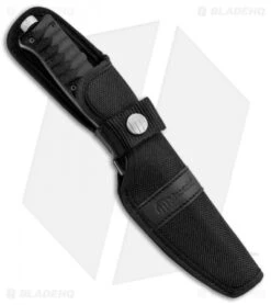 Maserin Croz Fixed Blade Hunting Knife Black G-10 (4.3" Satin Serr) 6 Maserin Croz Fixed Blade Hunting Knife Black G-10 (4.3" Satin Serr) -Gerbere Store Maserin Croz N690 Black Micarta 976 G10N BHQ 76821 jr sheath