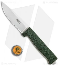 Maserin Croz Fixed Blade Hunting Knife Green Micarta (4.3" Satin Serr) 7 Maserin Croz Fixed Blade Hunting Knife Green Micarta (4.3" Satin Serr) -Gerbere Store Maserin Croz N690 Green Micarta 976 MCV BHQ 83459 jr bottlecap