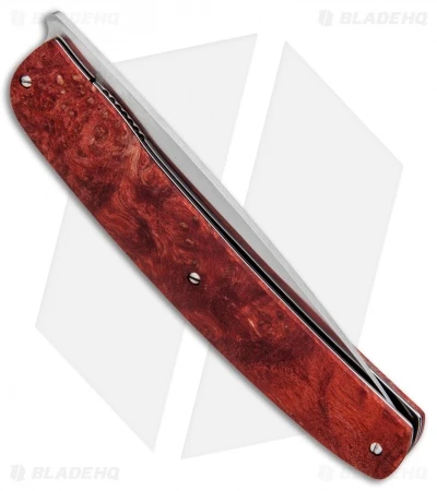 Maserin Gourmet Liner Lock Knife Red Burl Wood (3.8" Satin) 3 Maserin Gourmet Liner Lock Knife Red Burl Wood (3.8" Satin) - Image 3