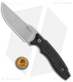 Maserin L.E.O. Fixed Blade Knife Black G-10 (4.25" Stonewash) 7 Maserin L.E.O. Fixed Blade Knife Black G-10 (4.25" Stonewash) -Gerbere Store Maserin LEO Black G 10 919 G10N BHQ 82646 jr bottlecap