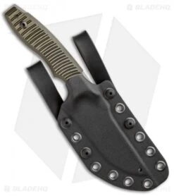 Maserin L.E.O. Fixed Blade Knife Green G-10 (4.25" Stonewash) -Gerbere Store Maserin LEO Green G 10 919 G10NV BHQ 82647 jr sheath