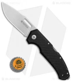 Maserin Nimrod Lockback Knife Carbon Fiber (3.5" Stonewash) 480CN 7 Maserin Nimrod Lockback Knife Carbon Fiber (3.5" Stonewash) 480CN -Gerbere Store Maserin Nimrod Carbon Fiber BHQ 85042 er bottlecap