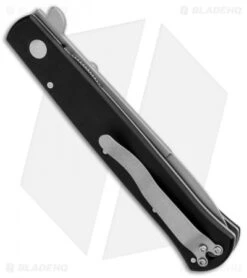 Maserin Stilletto Bayonet Liner Lock Knife Black (3.8" Bead Blast) 620B -Gerbere Store Maserin Stilletto Black 620B BHQ 85110 jr side