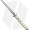 SKM AB 13" Italian Stiletto Automatic Knife Sim. Ivory (5.7" Satin Flat)