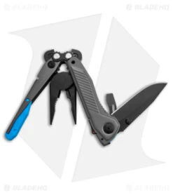 SOG Flash MT 7-in-1 Multi-Tool (Urban Gray/Cyan) -Gerbere Store SOG Flash MT 7 in 1 Multi Tool Urban Gray Cyan BHQ 140876 jr open
