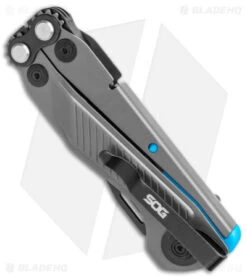 SOG Flash MT 7-in-1 Multi-Tool (Urban Gray/Cyan) -Gerbere Store SOG Flash MT 7 in 1 Multi Tool Urban Gray Cyan BHQ 140876 jr side