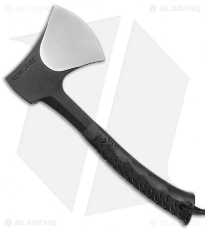 Schrade Full Tang Hatchet Black TPE (Black/Satin) SCAXE10 1 Schrade Full Tang Hatchet Black TPE (Black/Satin) SCAXE10