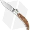 Lepre 9" Sicilian Picklock Automatic Knife Stag Horn (3.7" Satin)