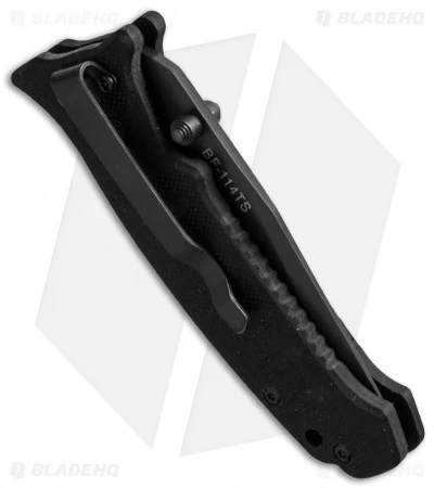 BlackFox Tactical 114TS Clip Point Spring Assisted Knife (2.875" Gray Serr) 2 BlackFox Tactical 114TS Clip Point Spring Assisted Knife (2.875" Gray Serr) - Image 2