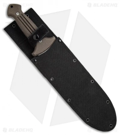 Boker Smatchet 2.1 Fixed Blade Knife OD Green Micarta (4.75" Stonewash) 122578 2 Boker Smatchet 2.1 Fixed Blade Knife OD Green Micarta (4.75" Stonewash) 122578 - Image 2