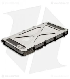 CRKT INoxCase Stainless Steel IPhone 5 Case 360Â° Cover INOX5SX -Gerbere Store inox inoxcase iphone5 stainless steel satin 360 inox5sx back