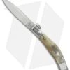 Lepre 10" Picklock Automatic Knife Honey Horn W/ Filework (4.2" Satin)