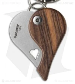 LionSteel LionBeat Folding Keychain Knife Santos Wood (1.125" Satin) -Gerbere Store lionsteel lb st back cm