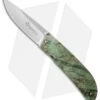 Maserin Atti Liner Lock Knife Green Burl (2.75" Satin) 389/RV