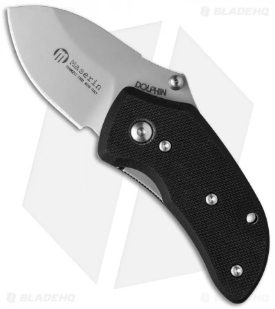 Maserin Dolphin Knife Black G-10 (1.5" Bead Blast) 432/G10 1 Maserin Dolphin Knife Black G-10 (1.5" Bead Blast) 432/G10