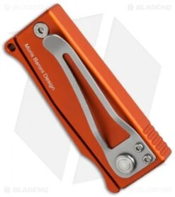 Maserin Sghembo Knife Orange Aluminum (2" Bead Blast) 565/A 5 Maserin Sghembo Knife Orange Aluminum (2" Bead Blast) 565/A -Gerbere Store maserin mas565a side cm