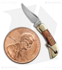 Maserin Mignon Miniature Slip Joint Knife Wood (0.51" Satin) 699/T 5 Maserin Mignon Miniature Slip Joint Knife Wood (0.51" Satin) 699/T -Gerbere Store maserin mignon miniature slip joint wood 699t penny jm