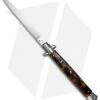 SKM 13" Italian Stiletto Automatic Knife Tortoise Acrylic (5.7" Satin Flat)